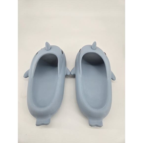 Shark Slides Sandals Non-Slip Open Toe EVA Slippers Cloud Blue Sz 38-39 US 8 - Picture 4 of 8